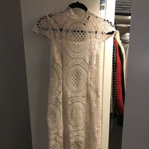 Off-white mid leghth white dress-